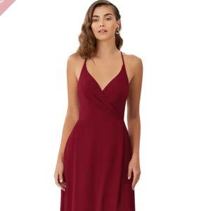 Azazie Davis Cabernet Bridesmaid Dress,  A6